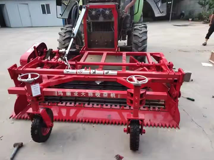 Mini -traktor paigaldatud küüslaugu maskakas magus küüslauk Murphy sektsiooniline küüslaugukoriner
